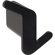 Bemeta Organic Black Крючок для полотенец двойной левый, подвесной, цвет: черный матовый 167106200L