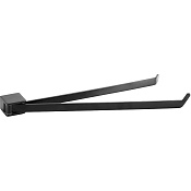 Bemeta Organic Black Полотенцедержатель двойной 44,5 см, подвесной, цвет: черный матовый 167004100
