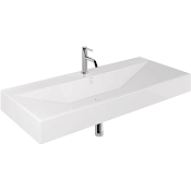 Kludi Resa Раковина подвесная 121x50,5 см, с переливом и донным клапаном, цвет: белый 59WW12143