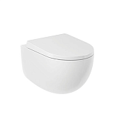 Kludi Resa D Унитаз подвесной безободковый без крышки-сиденья, смыв торнадо, цвет: белый 24WCW0243