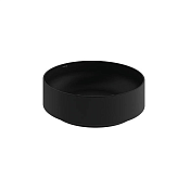 Kludi Resa R Раковина-чаша d40x14h см, без перелива, с донным клапаном, цвет: черный 58CW1039