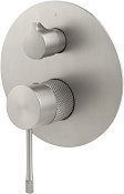 Allen Brau Priority Смеситель для душа, на 2 потреб., с внутр. частью, цвет: никель брашированный 5.31C11-BN