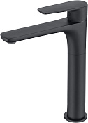 Allen Brau Eclipse Смеситель для раковины высокий, излив 16,9 см, цвет: черный матовый 5.E1A02-31