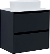 Allen Brau Activity Тумба под раковину, подвесная 70x45,7x65h см, цвет: антрацит матовый/черный браш 1.34003.AM