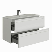 Allen Brau Eclipse 2.0 Тумба под раковину, подвесная 100x46x63,4h см, цвет: белый матовый 1.E1003.WM 2.0