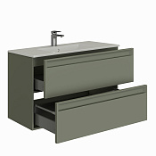 Allen Brau Eclipse 2.0 Тумба под раковину, подвесная 80x46x63,4h см, цвет: олива матовый 1.E1002.CGM 2.0