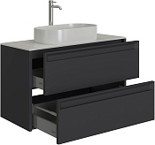 Allen Brau Fantasy 2.0 Тумба под раковину, подвесная 100x46x62h см, цвет: антрацит матовый 1.11003.AM 2.0