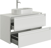 Allen Brau Fantasy 2.0 Тумба под раковину, подвесная 100x46x62h см, цвет: белый матовый 1.11003.WM 2.0