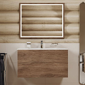 Allen Brau Glority Тумба под раковину, подвесная 100x46x51,9h см, цвет: дуб антик 1.35002.NW