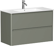 Allen Brau Gravity Тумба под раковину, подвесная 99x45x63,5h см, цвет: олива матовый 1.370010.CGM