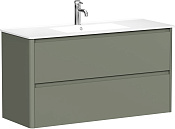 Allen Brau Gravity Тумба под раковину, подвесная 119x45x63,5h см, цвет: олива матовый 1.370011.CGM