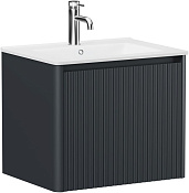 Allen Brau Gravity Тумба под раковину, подвесная 60x45,6x50h см, цвет: антрацит матовый 1.370016.AM