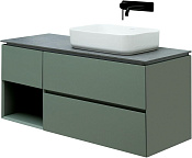 Allen Brau Infinity Тумба под раковину, подвесная 119,2x45,6x51h см, цвет: олива матовый 1.21007.CGM