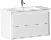 Allen Brau Paris Тумба под раковину, подвесная 99x46x60h см, цвет: белый матовый 1.360002.WM