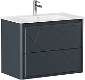 Allen Brau Paris Тумба под раковину, подвесная 79x46x60h см, цвет: антрацит матовый 1.360001.AM