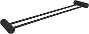 Allen Brau Priority Полотенцедержатель двойной подвесной 60 см, цвет: черный матовый 6.31C12-31