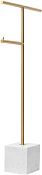 Allen Brau Priority Стойка напольная с держателем бумаги и полотенцедержателем, цвет: золото браш 6.31FT1-GB