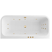 Excellent Arana Ванна гидромассажная Smart 180x85 см, акрил, цвет: белый глянцевый, фурнитура золото WAEX.ARA18.SMART.GL