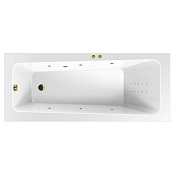 Excellent Ava Ванна гидромассажная Line Nano 170x70 см, акрил, цвет: белый глянец, фурнитура золото WAEX.AVA17.LINENANO.GL