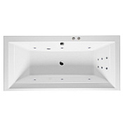 Excellent Crown Grand Ванна гидромассажная Line 190x90 см, акрил, цвет: белый глянец, фурнитура хром WAEX.CRG19.LINE.CR