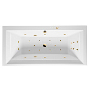 Excellent Crown Grand Ванна гидромассажная Ultra 190x90 см, акрил, цвет: белый глянец, фурн. золото WAEX.CRG19.ULTRA.GL