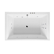 Excellent Crown Lux Ванна гидромассажная Smart 190x120 см, акрил, цвет: белый глянец, фурнитура хром WAEX.CRO19.SMART.CR