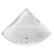 Excellent Glamour Ванна гидромассажная Smart 150x150 см, акрил, цвет: белый глянец, фурнитура бронза WAEX.GLA15.SMART.BR