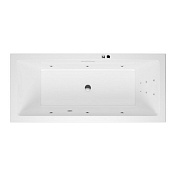 Excellent Heaven Slim Ванна гидромассажная Line 180x80 см, акрил, цвет: белый глянец, фурнитура хром WAEX.HEV18S.LINE.CR