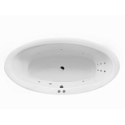 Excellent Lumina Ванна гидромассажная Line 190x95 см, акрил, цвет: белый глянцевый, фурнитура хром WAEX.LUM19.LINE.CR