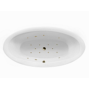 Excellent Lumina Ванна гидромассажная Relax 190x95 см, акрил, цвет: белый глянец, фурнитура бронза WAEX.LUM19.RELAX.BR