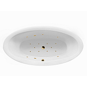 Excellent Lumina Ванна гидромассажная Relax 190x95 см, акрил, цвет: белый глянец, фурнитура золото WAEX.LUM19.RELAX.GL