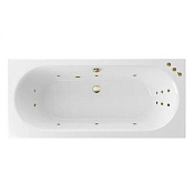 Excellent Oceana Ванна гидромассажная Smart 180x80 см, акрил, цвет: белый глянец, фурнитура бронза WAEX.OCE18.SMART.BR