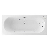 Excellent Oceana Slim Ванна гидромассажная Line 180x80 см, акрил, цвет: белый глянец, фурнитура хром WAEX.OCE18S.LINE.CR