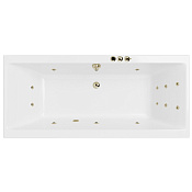 Excellent Pryzmat Ванна гидромассажная Smart 170x75 см, акрил, цвет: белый глянец, фурнитура бронза WAEX.PRY17.SMART.BR