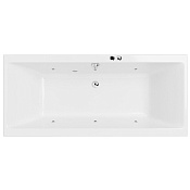 Excellent Pryzmat Ванна гидромассажная Soft 180x80 см, акрил, цвет: белый глянцевый, фурнитура хром WAEX.PRY18.SOFT.CR