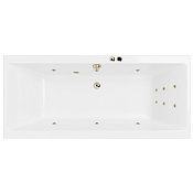 Excellent Pryzmat Ванна гидромассажная Line 190x90 см, акрил, цвет: белый глянец, фурнитура бронза WAEX.PRY19.LINE.BR