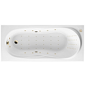 Excellent Sekwana Ванна гидромассажная Nano 170x75 см, акрил, цвет: белый глянец, фурнитура золото WAEX.SEK17.NANO.GL