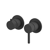 Whitecross Y Смеситель для душа, на 3 потребителя, внешняя часть, цвет: черный матовый 2-Y1243BL