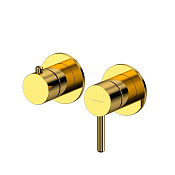Whitecross Y Смеситель для душа, на 3 потребителя, внешняя часть, цвет: золото глянцевое 2-Y1243GL