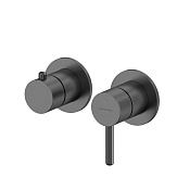 Whitecross Y Смеситель для душа, на 3 потребителя, внешняя часть, цвет: оружейная сталь 2-Y1243GM