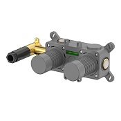 Whitecross Y Встраиваемая часть смесителя на 2 потребителя, цвет: серый матовый 1-Y1242