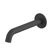 Whitecross Y Излив настенный с скрытым аэратором 22 см, цвет: черный матовый Y1202BL