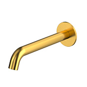 Whitecross Y Излив настенный с скрытым аэратором 22 см, цвет: золото брашированное Y1202GLB