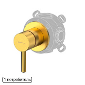 Whitecross Y Смеситель для душа, на 1 потребитель, с внутренней частью, цвет: золото брашированное Y1241GLB