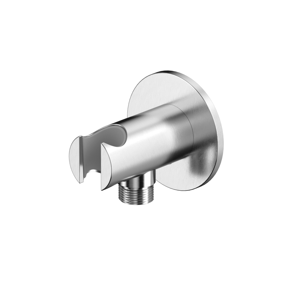 Whitecross Y Шланговое подключение с держателем, цвет: никель брашированный Y1015NIB