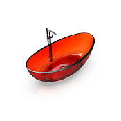 Knief Ванна полимерная отдельностоящая 180х92,7 см, слив по центру, цвет: jaspis 70001070