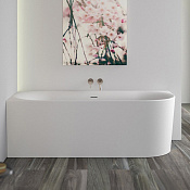 Knief Fresh Ванна из Acrylic угловая 180х80 см, левая, слив по центру, цвет: белый матовый 0100-232 matt white