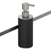 Bertocci Officina 3.16 Дозатор жидкого мыла, подвес. на рейлинг, полимер. колба, цвет:нерж. сталь 116 3829 0000