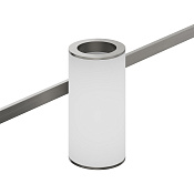 Bertocci Officina 3.16 Стакан для зубных щеток подвесной на рейлинг, полимерный, цвет: нерж. сталь 116 3900 0000