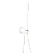 Mariani Душевой гарнитур: душевая лейка 1 вид струи, держатель, шланг 150 см, цвет: белый B37241UM